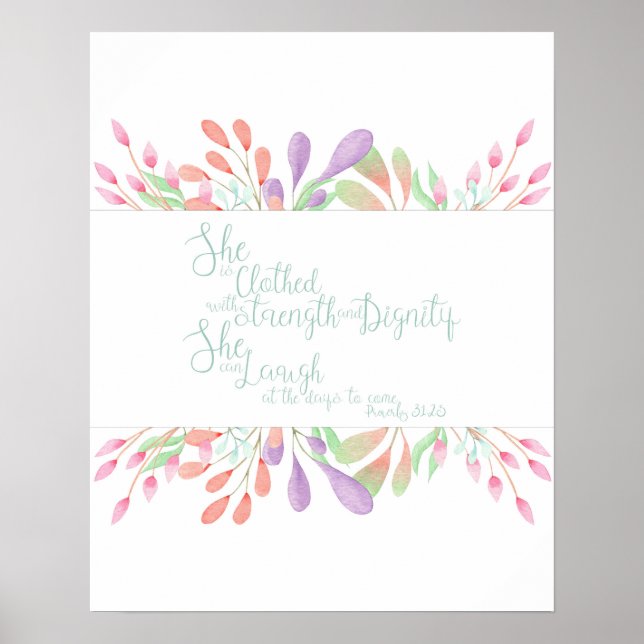 Proverbs 31:25 poster (Framsidan)