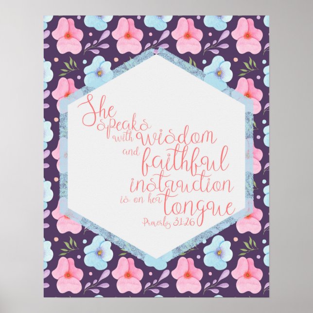Proverbs 31:26 poster (Framsidan)
