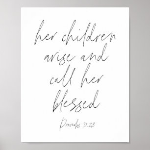 Proverbs 31:28-skript poster