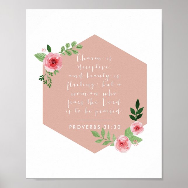 Proverbs 31:30 poster (Framsidan)