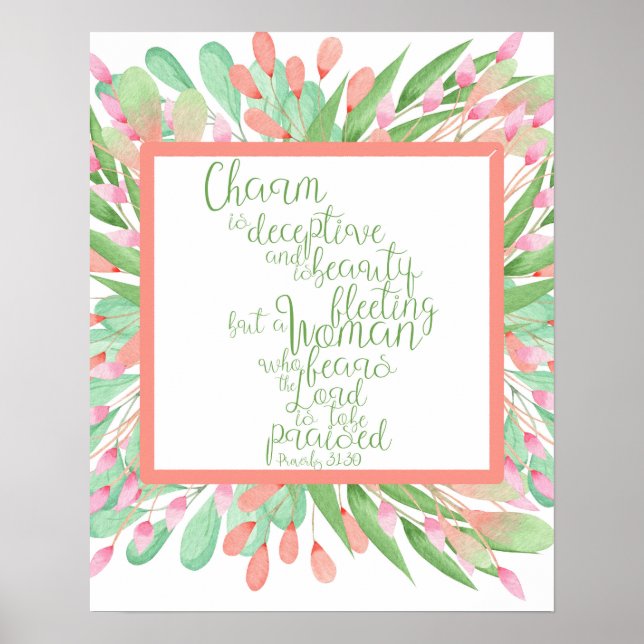 Proverbs 31:30 Poster (Framsidan)