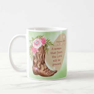 Proverbs 31:30 Woman PRED som fruktar Herren Kaffemugg