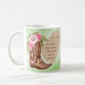 Proverbs 31:30 Woman PRED som fruktar Herren Kaffemugg