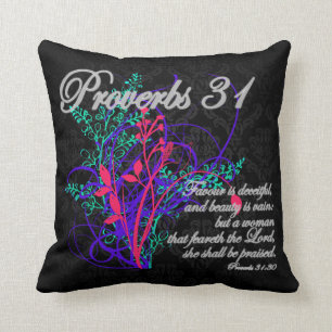 Proverbs 31 bibelkristenkvinnor kudde