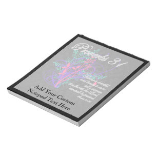 Proverbs 31 Bibeln Christian Women's Anteckningsblock
