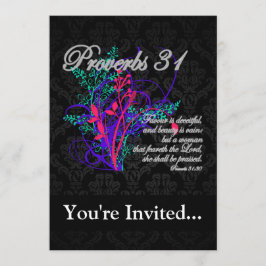Proverbs 31 Bibeln Christian Women's Inbjudningar