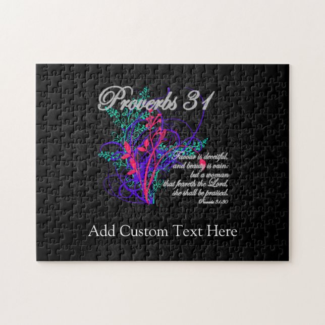 Proverbs 31 Bibeln Christian Women's Pussel (Horisontell)