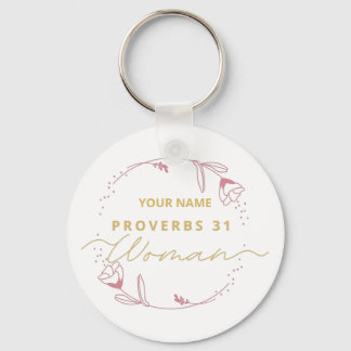 Proverbs 31 Christian Bible verse Nyckelring