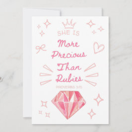 Proverbs 31 Christian Card för dotter Inbjudningar