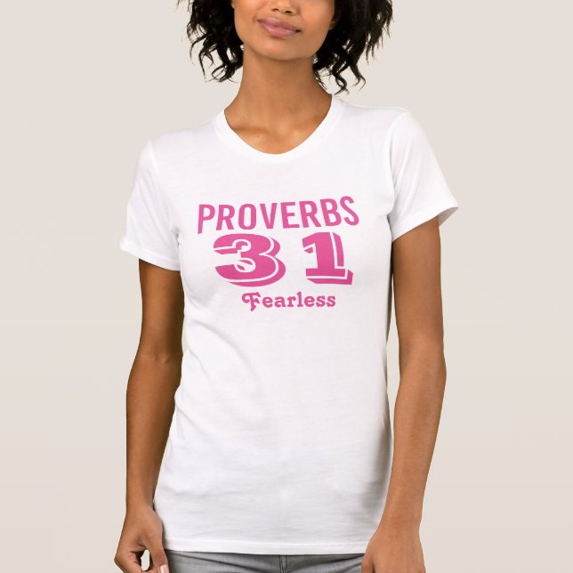 Proverbs 31, Christian T-shirts för dam (Framsida)