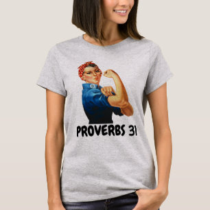 PROVERBS 31 CHRISTIAN WOMEN'S ROSIE RIVETER T-Shir T Shirt