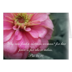 Proverbs 31 Collection ~ Pro 31:10 Hälsningskort