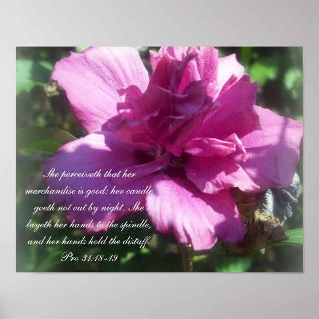 Proverbs 31 Collection~ Pro 31:18-19 Poster (Framsidan)