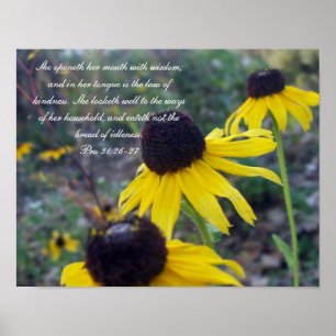 Proverbs 31 Collection~ Pro 31:26-27 Poster