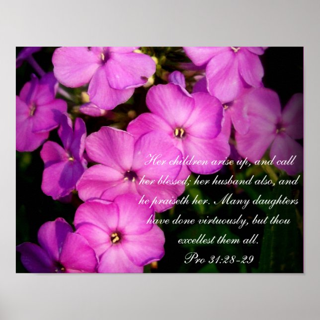 Proverbs 31 Collection ~ Pro 31:28-29 Poster (Framsidan)