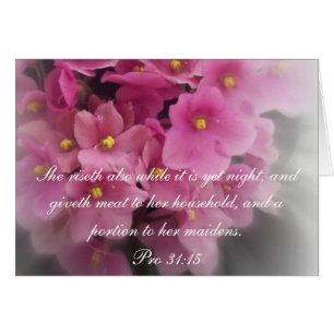 Proverbs 31 Collection ~ Proverbs 31:15 Hälsningskort