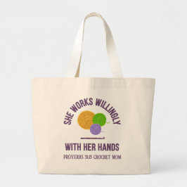 PROVERBS 31 Crochet Mom Yarn Jumbo Tygkasse
