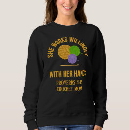 PROVERBS 31 Crochet Mom Yarn T Shirt