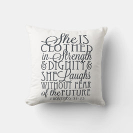 Proverbs 31 gåvor - som bekläs i styrka & kudde