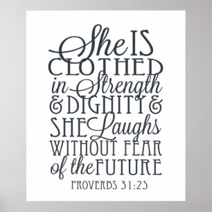 Proverbs 31 gåvor - som bekläs i styrka & poster