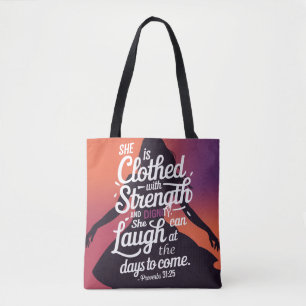 Proverbs 31 Kristian tote bag Tygkasse