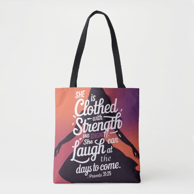 Proverbs 31 Kristian tote bag Tygkasse (Framsida)