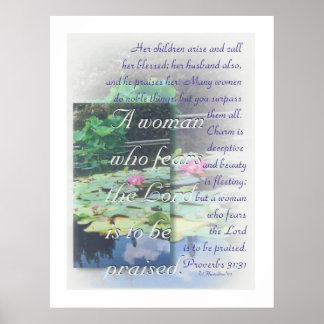 Proverbs 31 kvinna poster