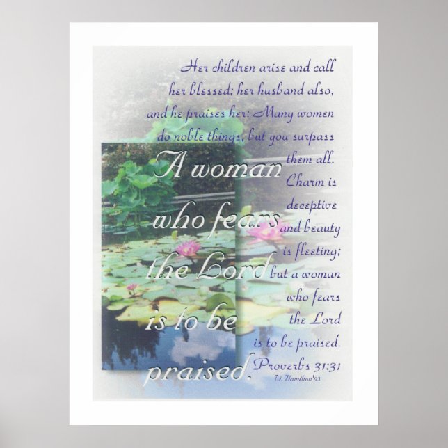 Proverbs 31 kvinna poster (Framsidan)