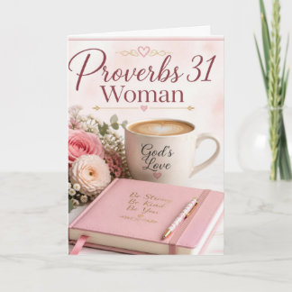 Proverbs 31 Kvinnlig Födelsedagskort Kort