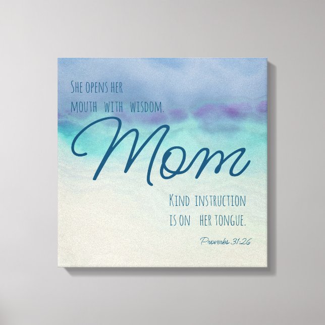 Proverbs 31 Mamma Canvastryck (Framsida)