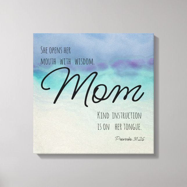 Proverbs 31 Mamma Canvastryck (Framsida)