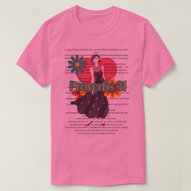 Proverbs 31 retro unisex t shirt (Design framsida)