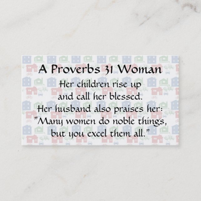 Proverbs 31 Telefonkort-motorcykel för Woman Mamma (Framsida)