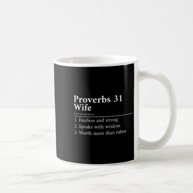 Proverbs 31 Wife Definition  Kaffemugg (Höger)