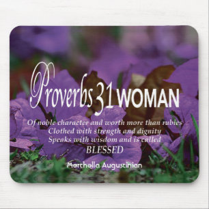 Proverbs 31 WOMAN Christian Scripture Personlig Musmatta