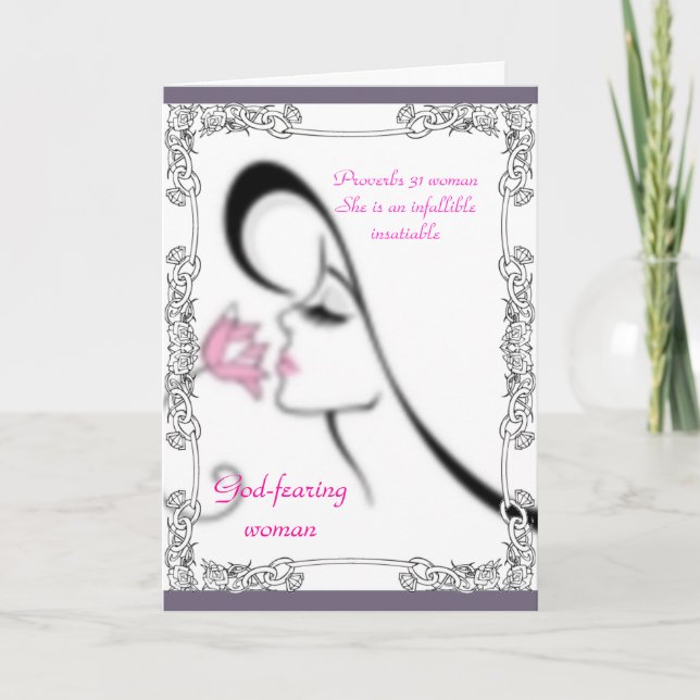 Proverbs 31 Woman Greeting Card Kort (Framsida)