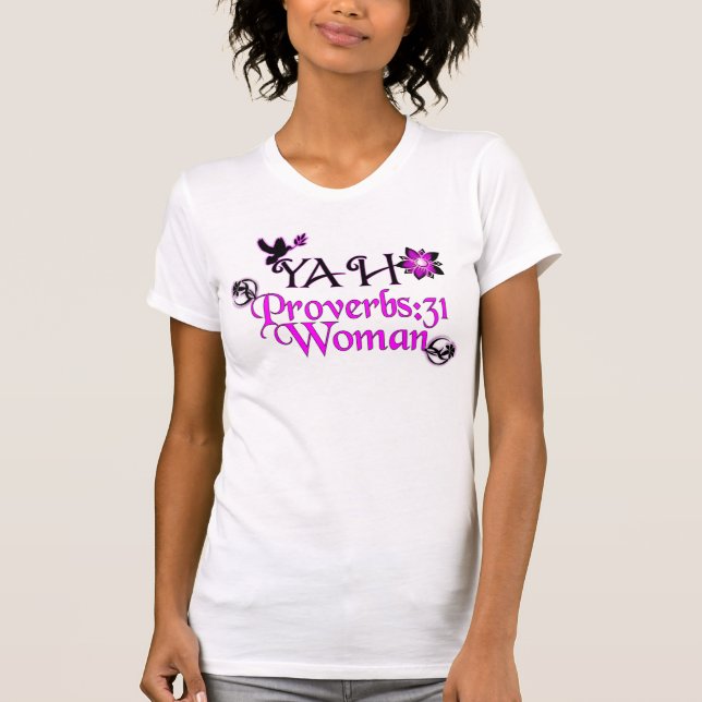 Proverbs 31 Woman Hebrew Israelite Clothing T Shirt (Framsida)