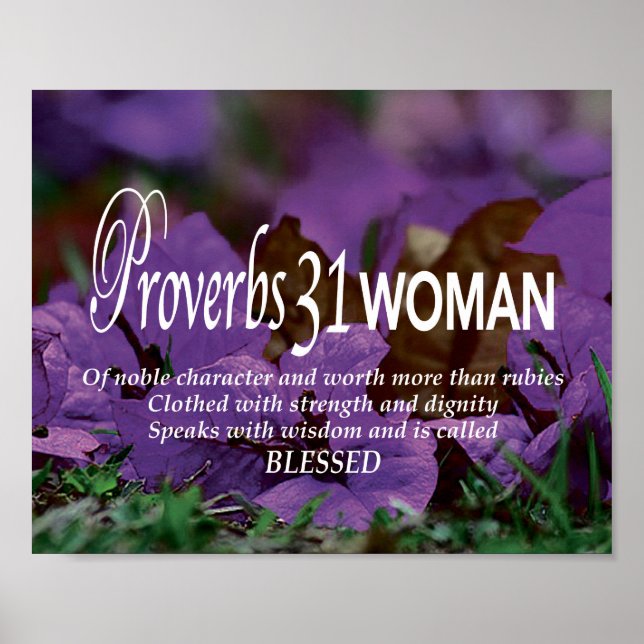 PROVERBS 31 WOMAN Inspirational Christian Poster (Framsidan)