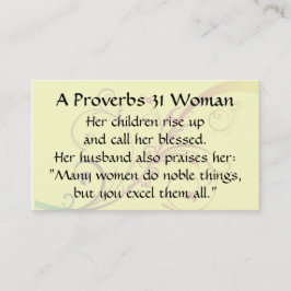 Proverbs 31 Woman Mamma Telefonkort blomstrar