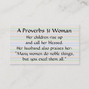 Proverbs 31 Woman Mamma Telefonkort rand