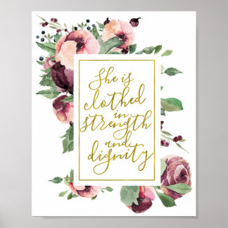 Proverbs 31 Woman Print Poster