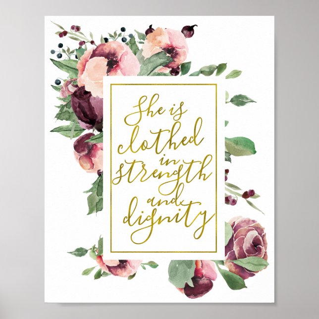 Proverbs 31 Woman Print Poster (Framsidan)