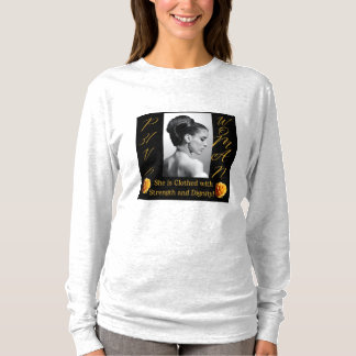 Proverbs 31 Woman White Långärmad T-Shirt