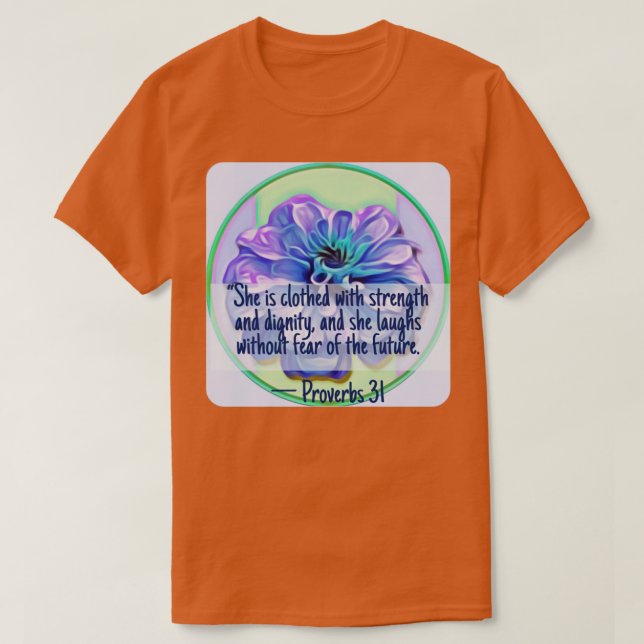 Proverbs 31 Womens inspirational Scripture T Shirt (Design framsida)