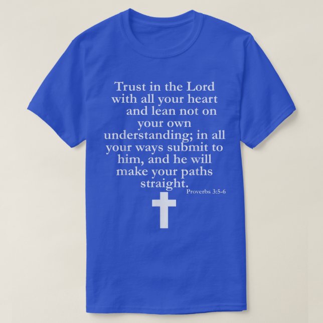 Proverbs 356 ChristianScripture-Religiösa T Shirt (Design framsida)