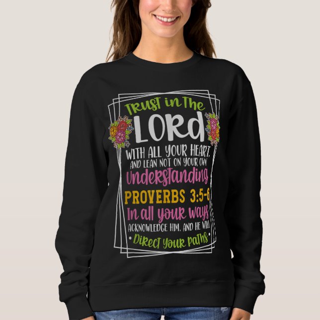 Proverbs 35-6 Bible Verse Religiösa Christian Mana T Shirt (Framsida)