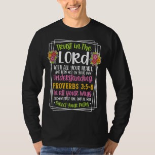 Proverbs 35-6 Bible Verse Religiösa Christian Mana T Shirt