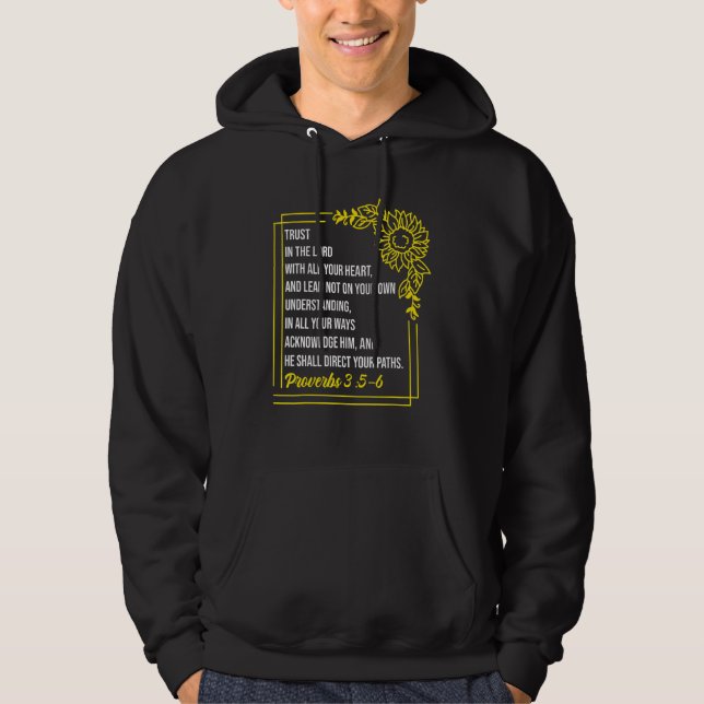 Proverbs 35 6 Bible Verse Religious Christian Men  Hoodie (Framsida)