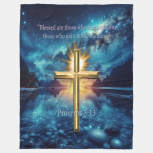 Proverbs 3:13 fleecefilt