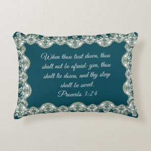 Proverbs 3:24 prydnadskudde